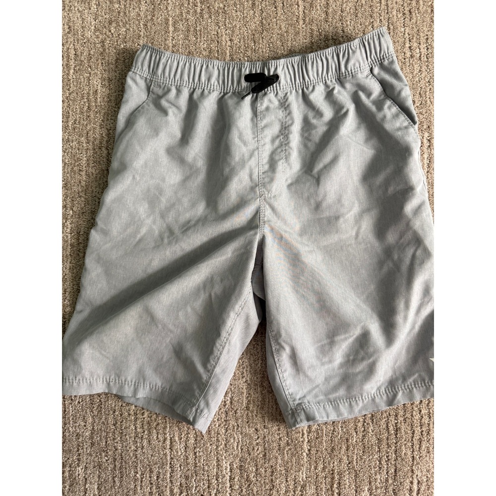 Hurley Mens Board Shorts Gray Elastic Waist Swim Trunks Size L